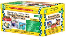 Download Carson Dellosa Photographic Learning Cards Boxed Set  Nouns Verbs Adjectives  Grades K