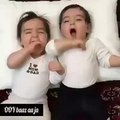 Two Cute Babies Loving Each Other - Funny Videos