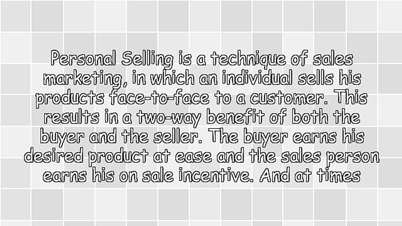 The Process Of Personal Selling
