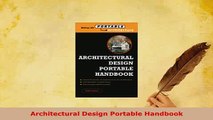 Download  Architectural Design Portable Handbook Free Books