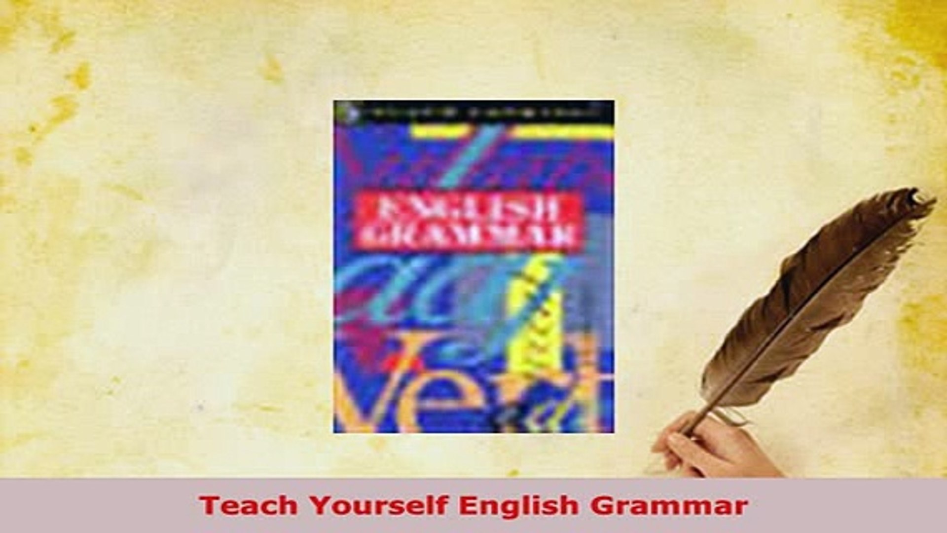 PDF  Teach Yourself English Grammar PDF Online