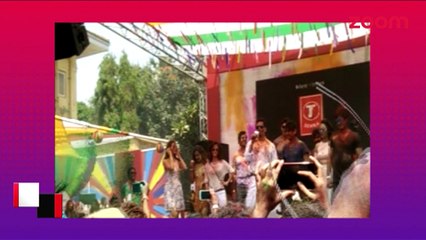 Urvashi Rautela and Randeep Hooda at zoom Holi Party - Bollywood News