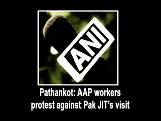 Pathankot AAP workers protest against Pak JIT’s visit