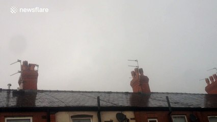 Extremely loud thunder crack during Storm Katie