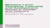 Download Masters Level Teaching  Learning and Assessment  Issues in Design and Delivery  Palgrave