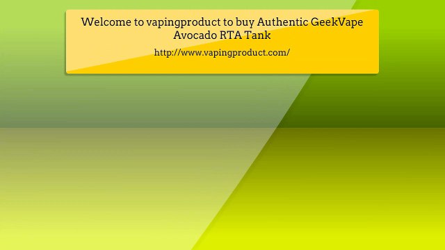 Nice To MeetAuthentic GeekVape Avocado RTA Tank Atomizer