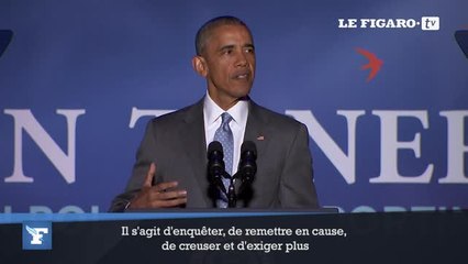Obama tacle les médias américains et leur couverture de Donald Trump