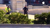US Capitol shooting: suspected gunman and bystander injured