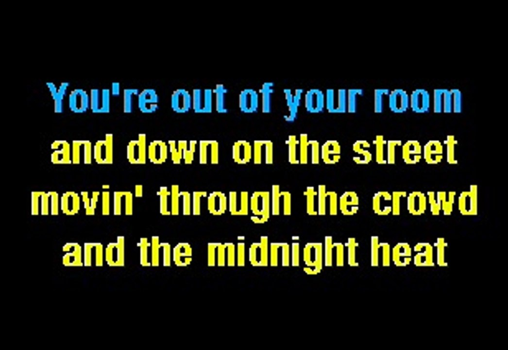 Karaoke You Belong To The City . Glenn Frey