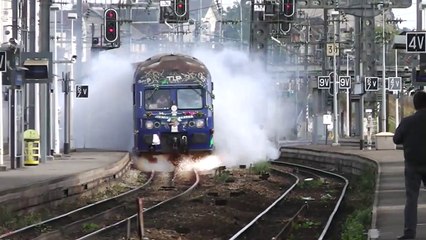 Départ à la retraite d'un conducteur de train