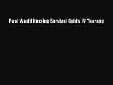 Read Real World Nursing Survival Guide: IV Therapy Ebook Free