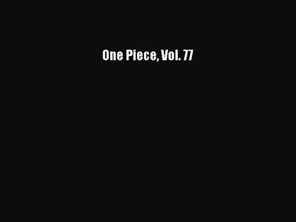 PDF One Piece Vol. 77  EBook
