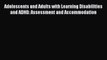 Download Adolescents and Adults with Learning Disabilities and ADHD: Assessment and Accommodation