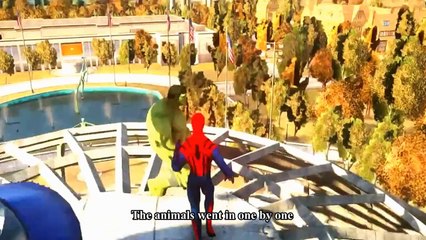 Spiderman Songs Nursery ♪ One more river to cross ♪  Disney Pixar Batman Hulk