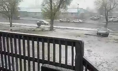 Snow Falls in Fallon After 5 Minutes ❄️