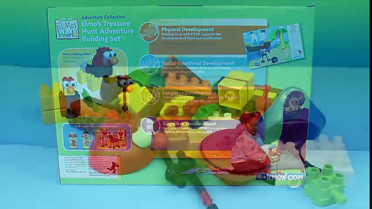 Sesame Street Elmo's Treasure Hunt Adventure Building Set K'nex Captain Hook Neverland Pirates Ship