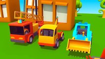 Kid's 3D Construction - Children's Cartoons - Leo's HELICOPTER! (мультики на английском)