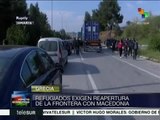 Grecia: refugiados exigen reapertura de frontera con Macedonia