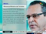 Renuncia ministro de Turismo de Brasil