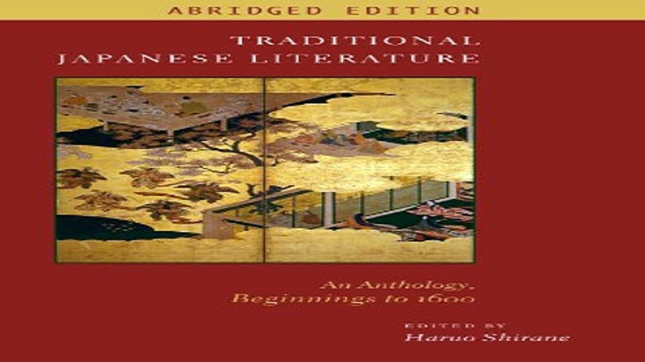 Download Traditional Japanese Literature  An Anthology  Beginnings to 1600  Translations from the