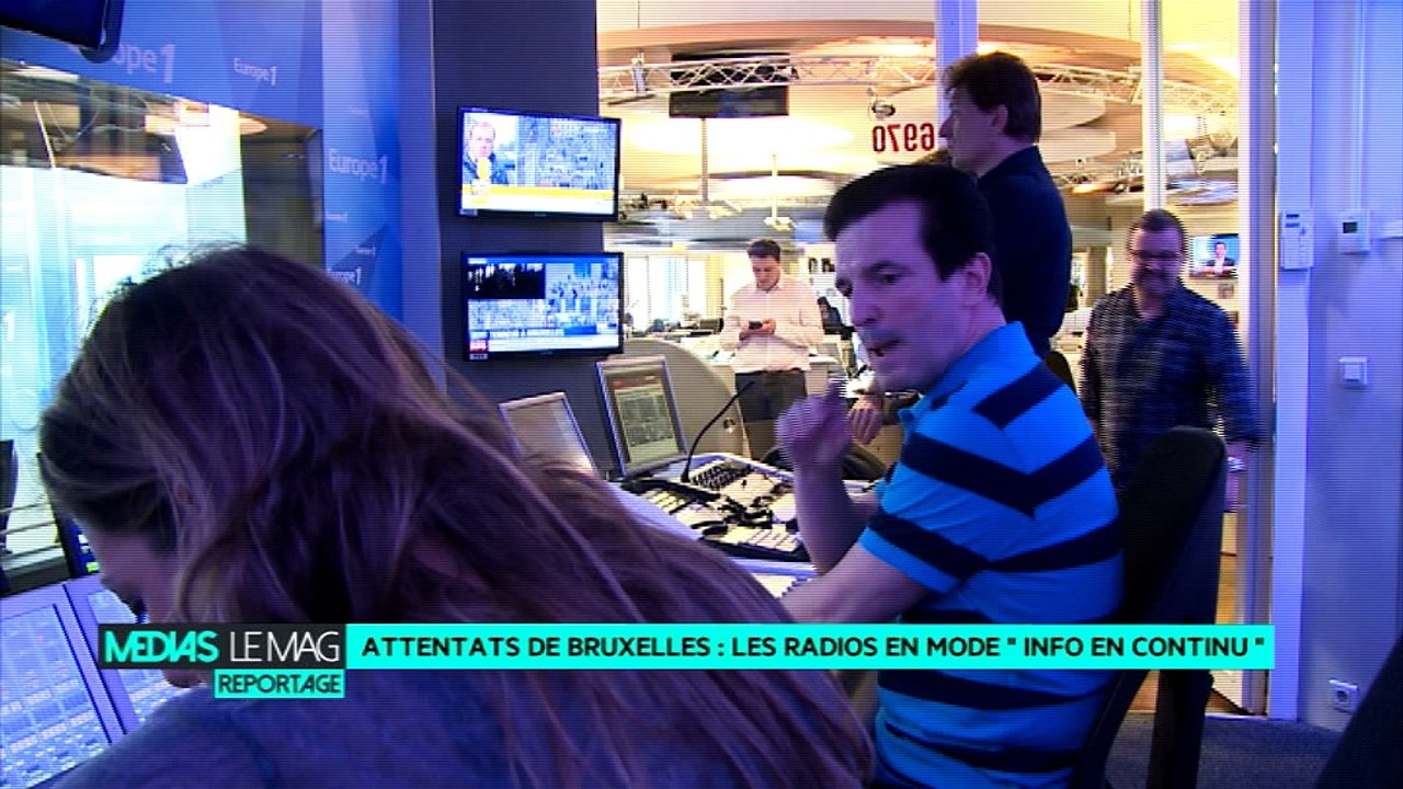 Attentats de Bruxelles : les radios en mode "info en continu"