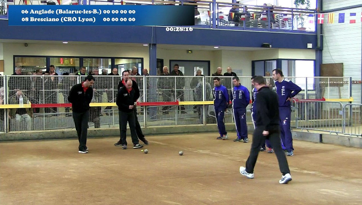 Mène 11, finale Anglade contre Bresciano, quatrième étape du Super 16, Sport Boules, Cluses 2016