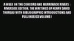 Read A WEEK ON THE CONCORD AND MERRIMACK RIVERS : RIVERSIDE EDITION THE WRITINGS OF HENRY DAVID