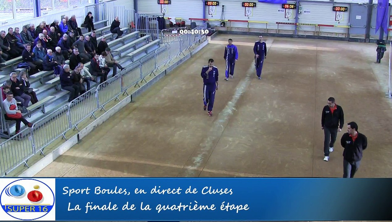 Mène 10-1, finale Anglade contre Bresciano, quatrième étape du Super 16, Sport Boules, Cluses 2016