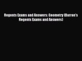 Read Regents Exams and Answers: Geometry (Barron's Regents Exams and Answers) Ebook Free