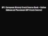 Read AP® European History Crash Course Book + Online (Advanced Placement (AP) Crash Course)