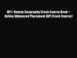 Download AP® Human Geography Crash Course Book   Online (Advanced Placement (AP) Crash Course)