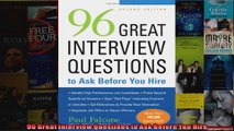 96 Great Interview Questions to Ask Before You Hire