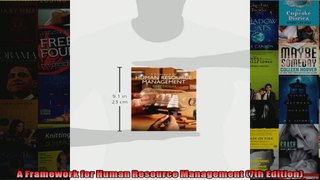 A Framework for Human Resource Management 7th Edition