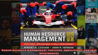 Human Resource Management Functions Applications and Skill Development
