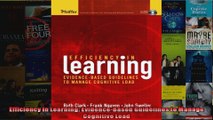 Efficiency in Learning EvidenceBased Guidelines to Manage Cognitive Load