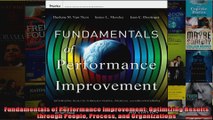 Fundamentals of Performance Improvement Optimizing Results through People Process and