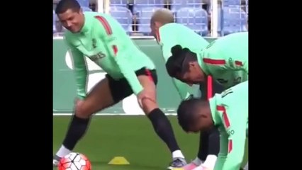 Quand Ronaldo craque à l’entraînement