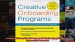 Creative Onboarding Programs Tools for Energizing Your Orientation Program