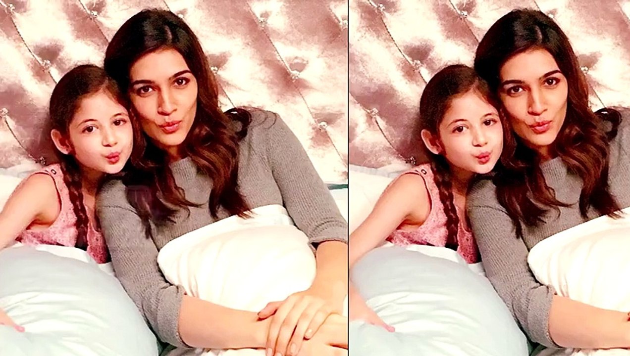 WATCH! Kriti Sanon - Harshaali Malhotra's CUTE Pillow Fight VIDEO is Awwww!