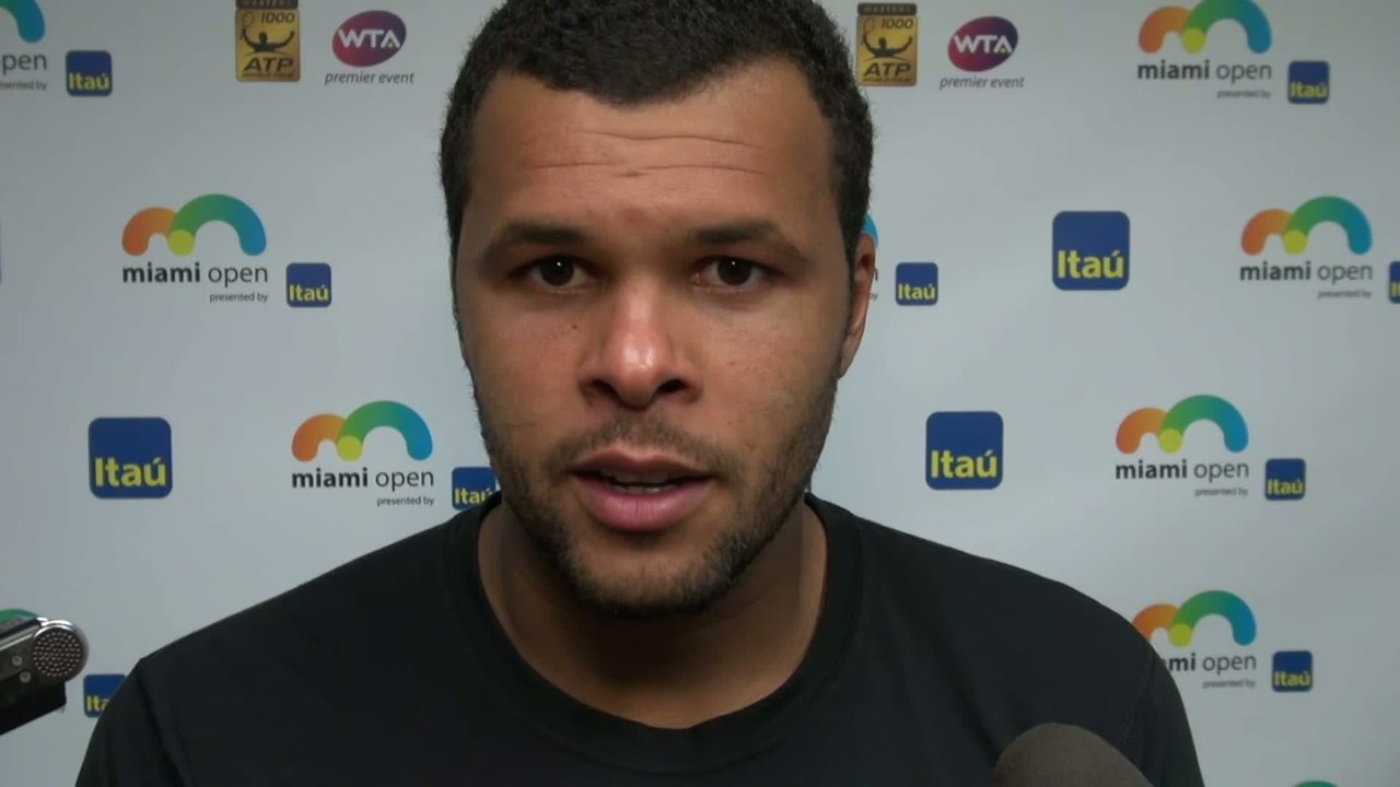 Tennis - ATP - Miami : Tsonga «Un beau combat»