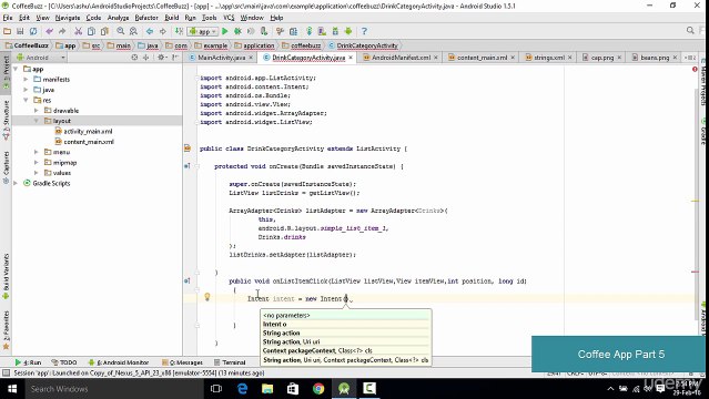 AndroidApp coffee shop part 5