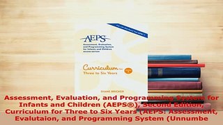 PDF  Assessment Evaluation and Programming System for Infants and Children AEPS Second PDF Online