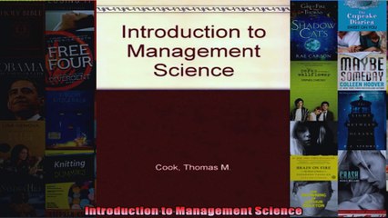 Introduction to Management Science
