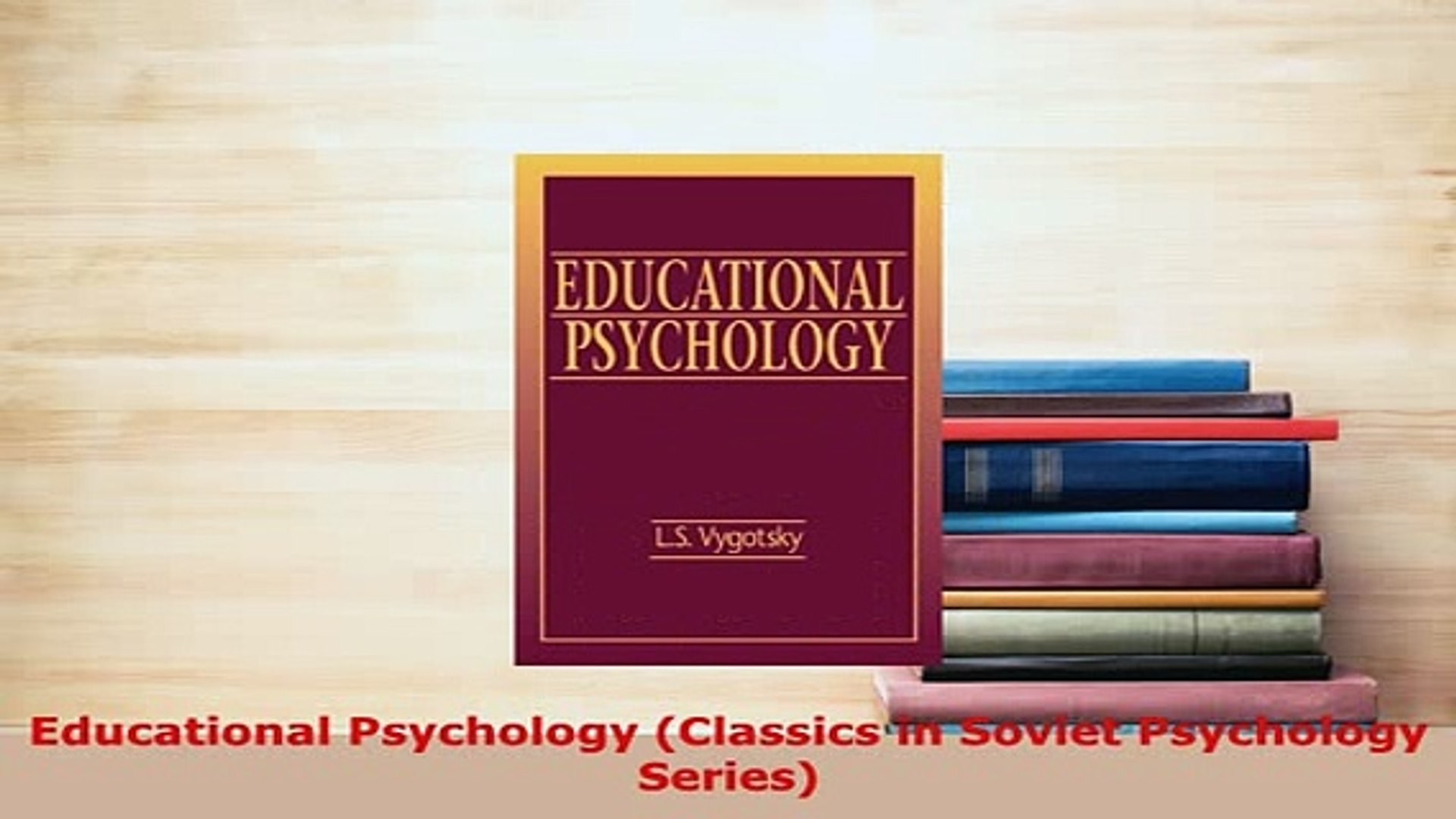 ⁣Download  Educational Psychology Classics in Soviet Psychology Series Read Full Ebook