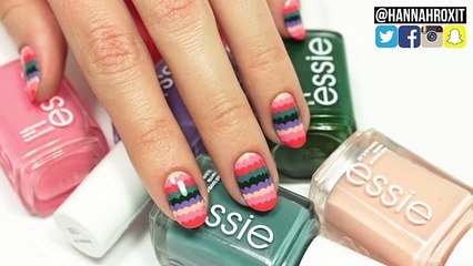 Cute Spring Scalloped Nail Art (easy for beginners!)