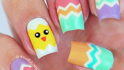 Easter Nail Art -- using 'Zig Zag' tape by Whats Up Nails