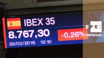 El Ibex 35 cambia de tendencia al mediodía y pierde un 0,20%