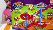 Трек крутые бобы распаковка. Играем в крутые бобы. Mighty Beanz Race Track unboxing.