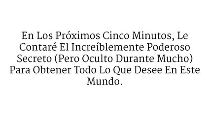 Ellos llaman esto el ‘’santo grial’’ de la creación de la riqueza…