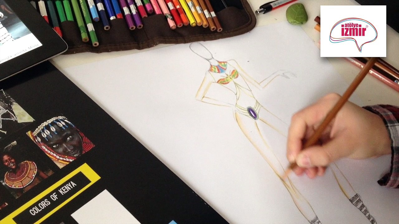 Moda Tasarım - Otantik Yerli Desen Çalışması